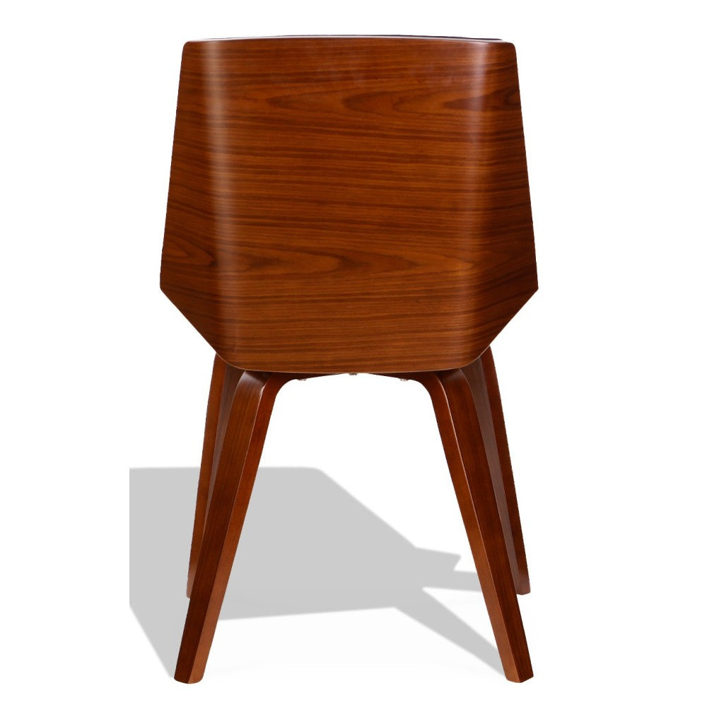 Diseño Silla nórdica de madera contrachapada con cojín de polipiel y nogal - Imagen 2