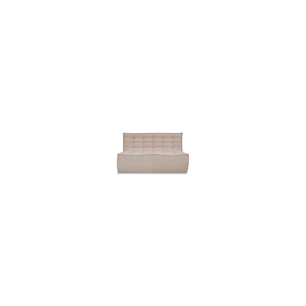 sofá puf de algodón León de 2 plazas - Imagen 2