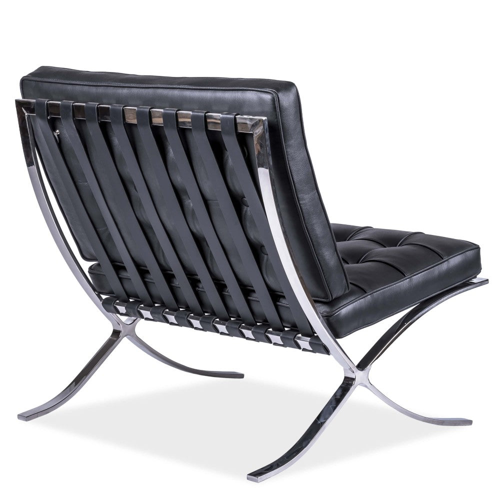 Lujoso Sillón Barcelona HQ Con Otomana De Cuero Con Flores - Imagen 6
