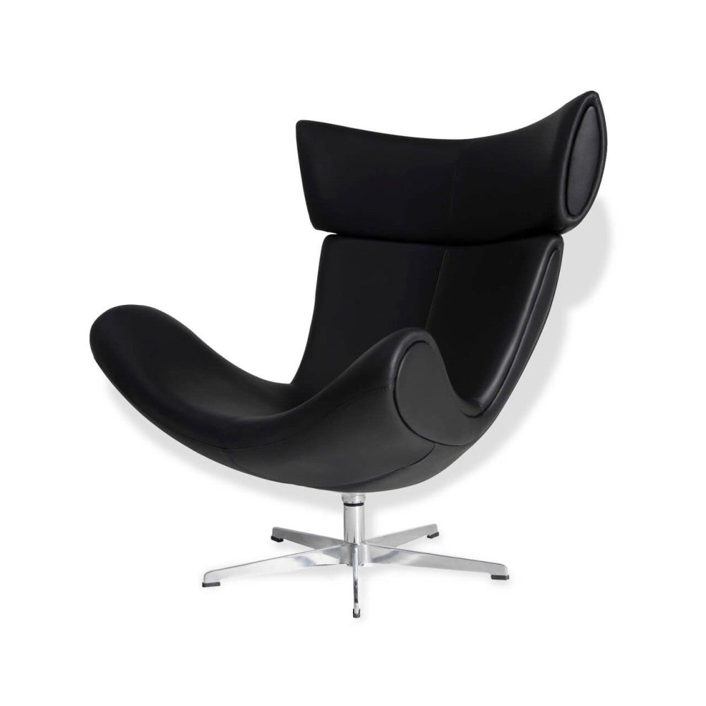 Sillón de diseño Emola Lounge Chair en Cuero italiano - Confort Superior - Imagen 2