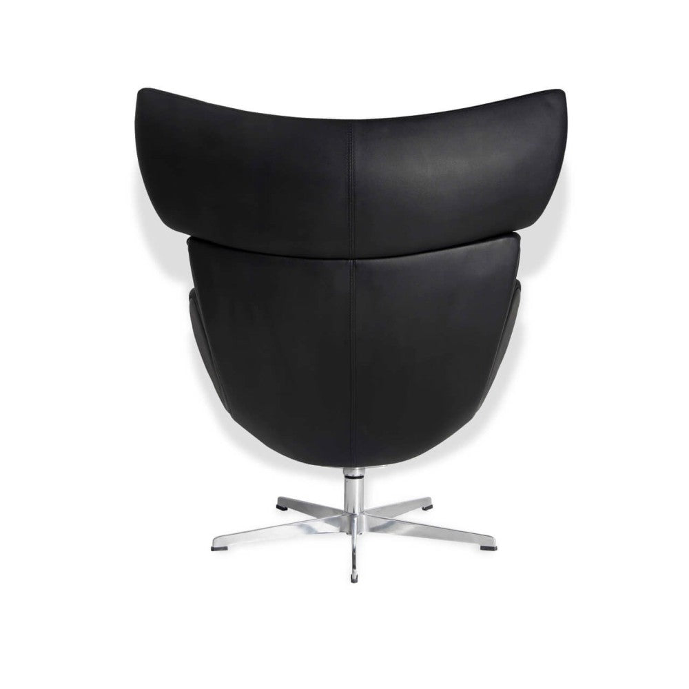 Sillón de diseño Emola Lounge Chair en Cuero italiano - Confort Superior - Imagen 4