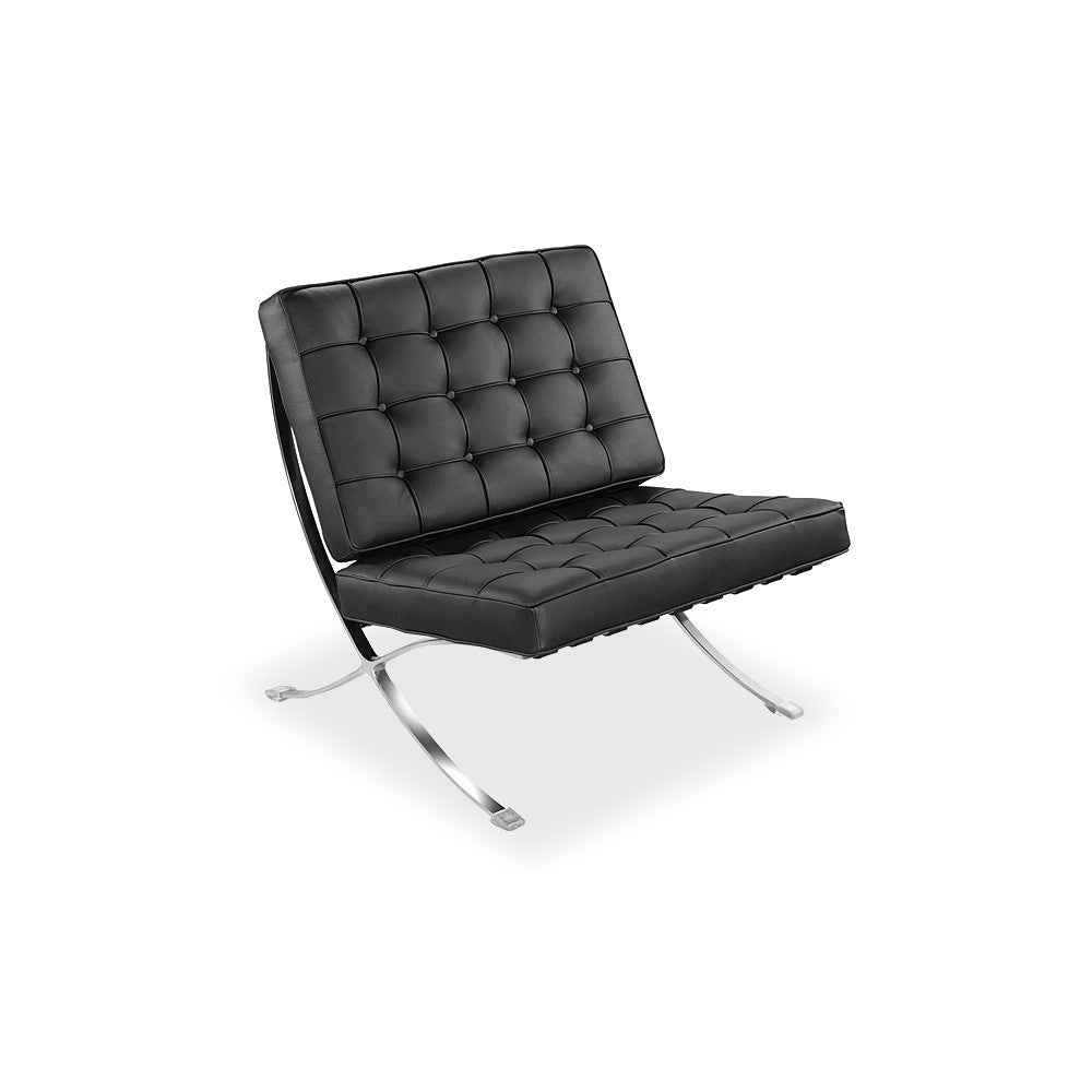 Exclusivo Silla Barcelona con Otomana de Piel Sintética - Imagen 2