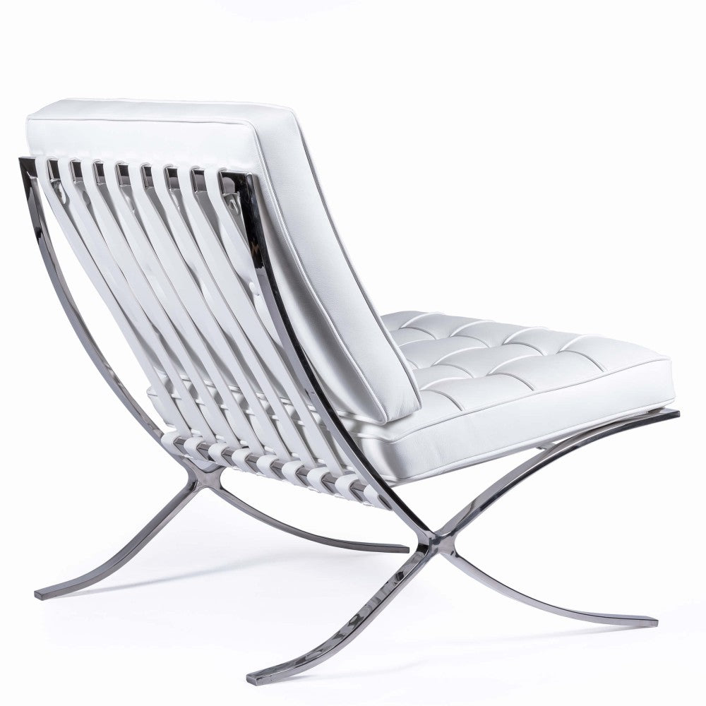 Silla Barcelona Chair HQ en cuero Fleur Italien - Imagen 3