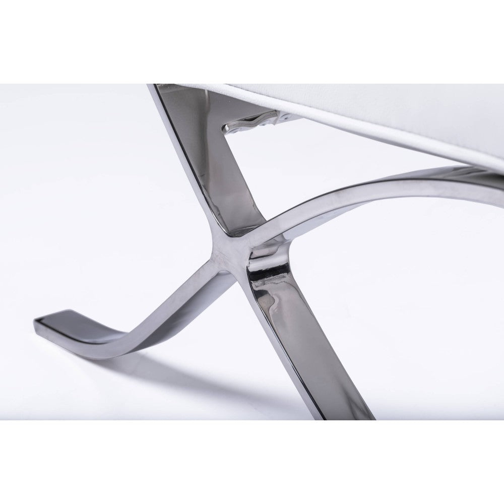 Silla Barcelona Chair HQ en cuero Fleur Italien - Imagen 5