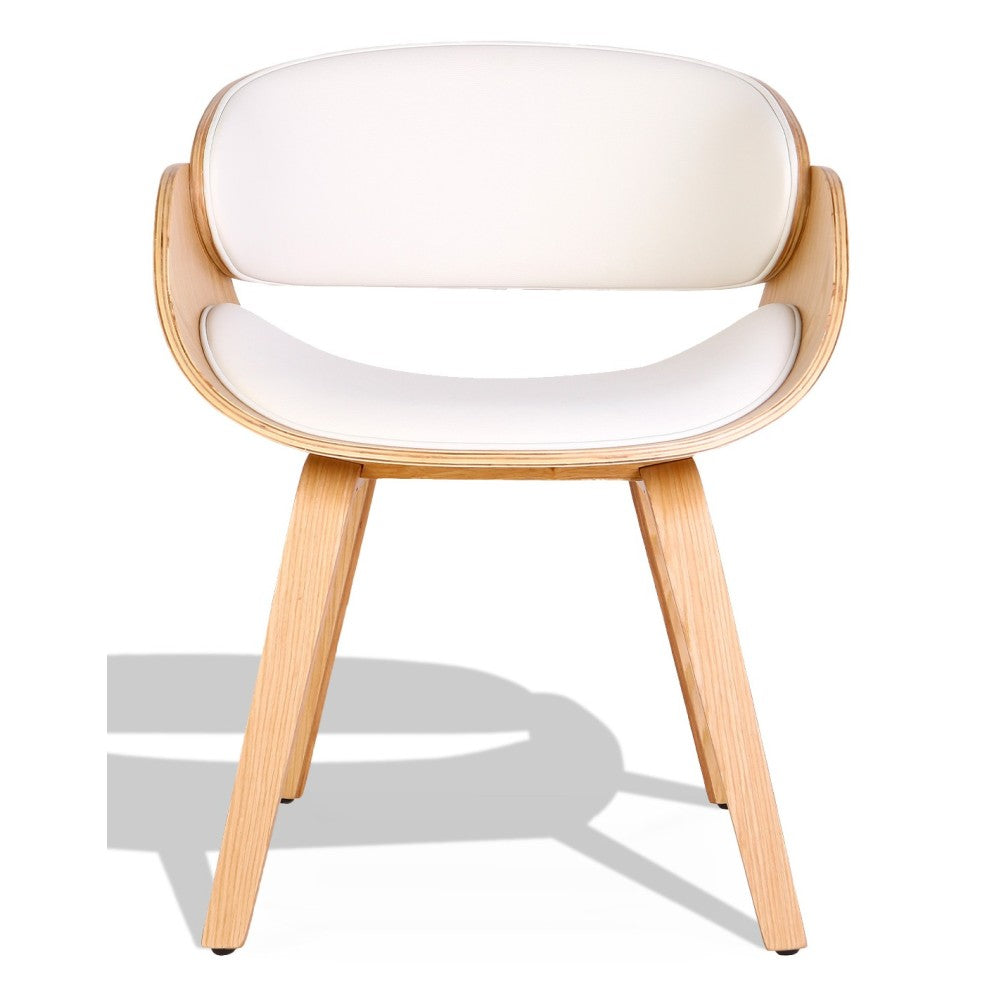 Silla nórdica Burrow S con cojín de piel sintética de madera de arce - Imagen 2
