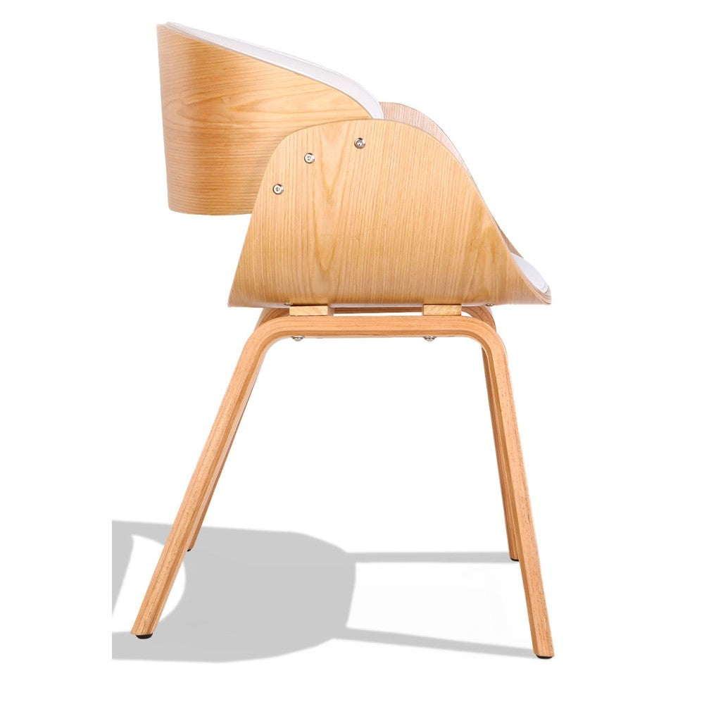 Silla nórdica Burrow S con cojín de piel sintética de madera de arce - Imagen 3