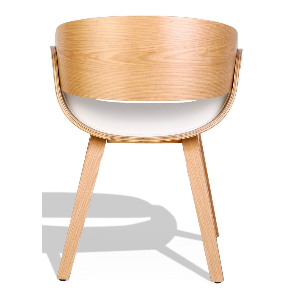 Silla nórdica Burrow S con cojín de piel sintética de madera de arce - Imagen 4