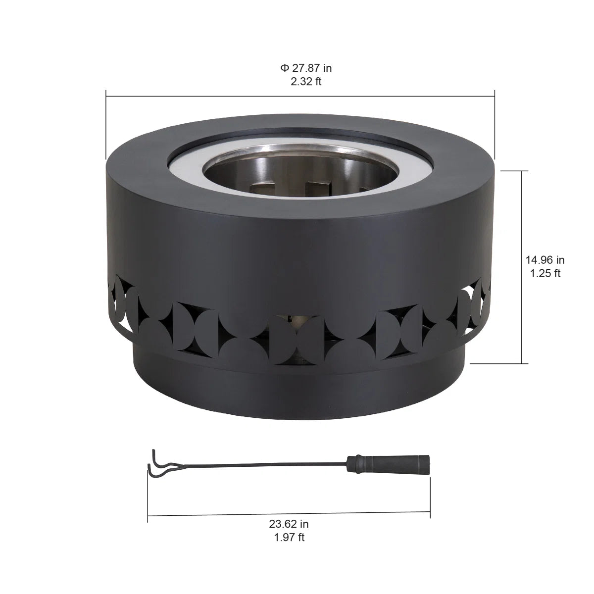 Fogón Exterior Sin Humo de Acero Inoxidable - Confort Superior - Imagen 3