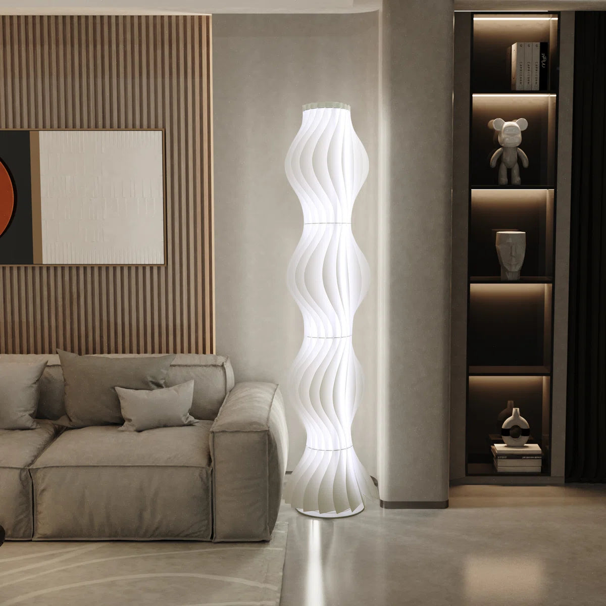 Lámpara de pie LED con 3 temperaturas de luz - Diseño Exclusivo - Imagen 2