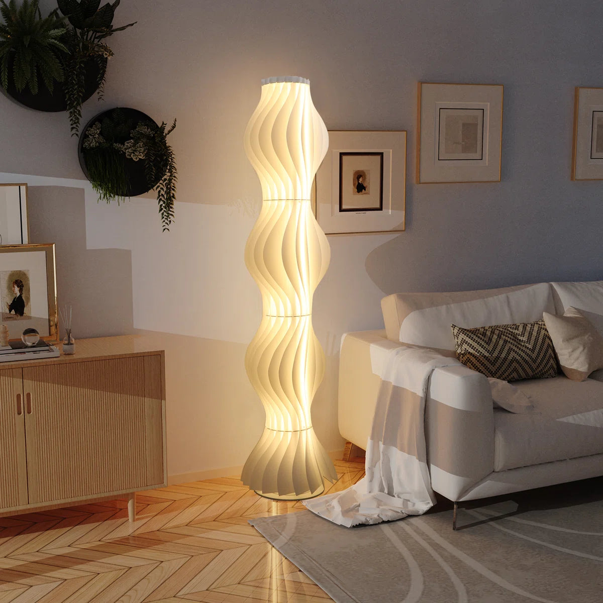 Lámpara de pie LED con 3 temperaturas de luz - Diseño Exclusivo - Imagen 3
