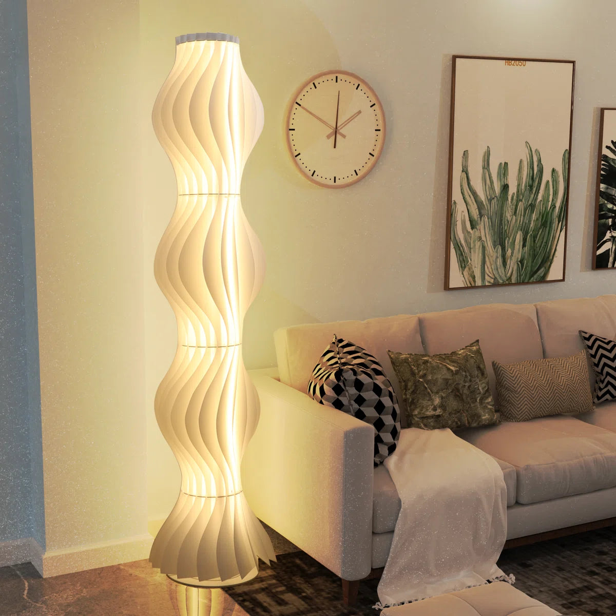 Lámpara de pie LED con 3 temperaturas de luz - Diseño Exclusivo - Imagen 4
