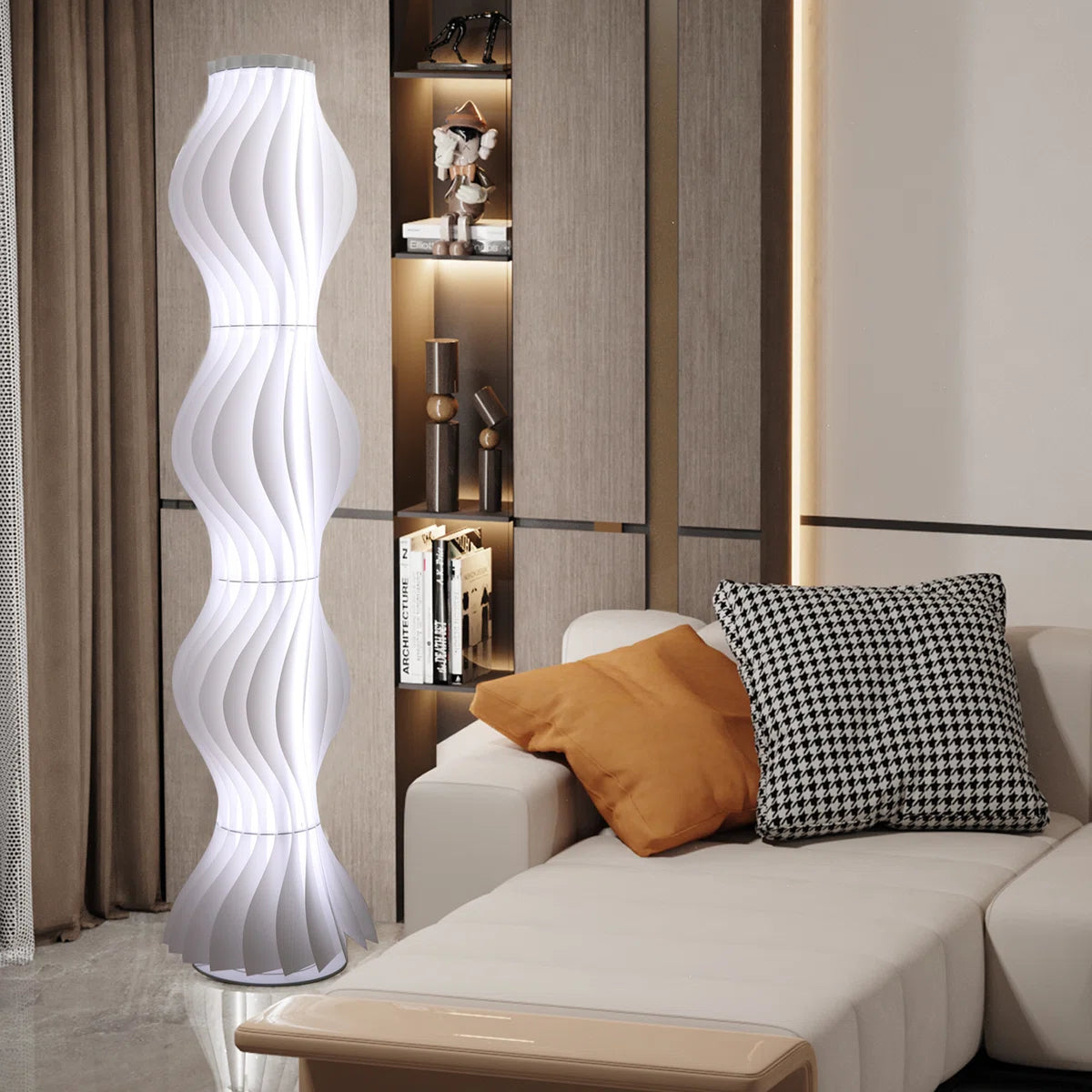 Lámpara de pie LED con 3 temperaturas de luz - Diseño Exclusivo - Imagen 5