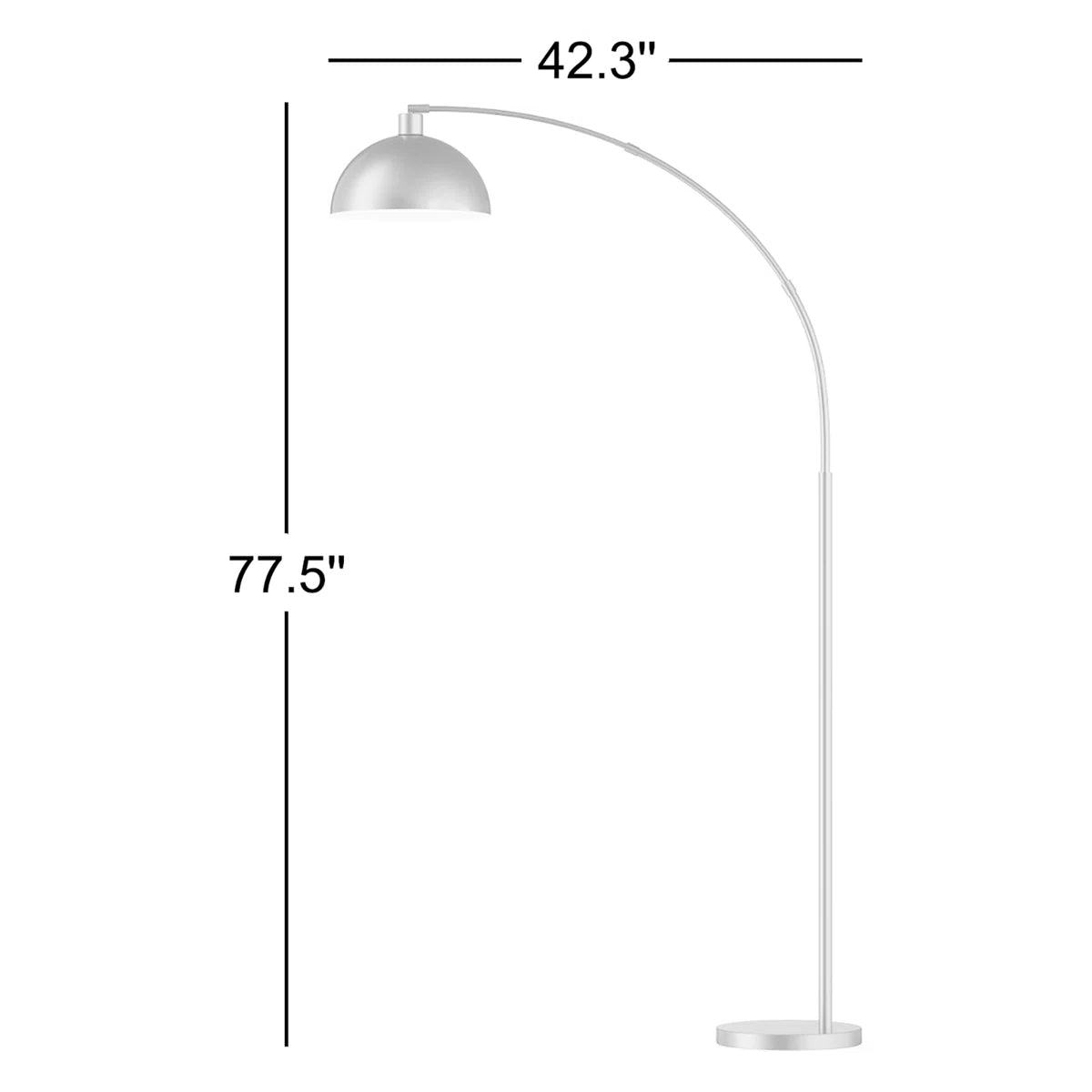Lámpara de pie arqueada moderna LED - Imagen 3