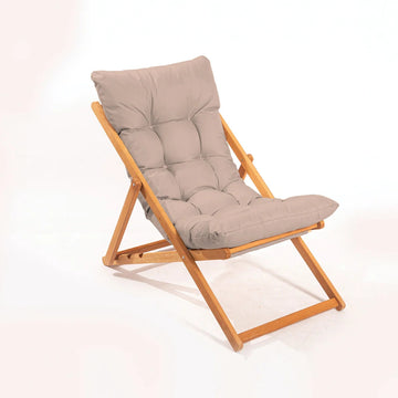 Sillón de jardín plegable de madera