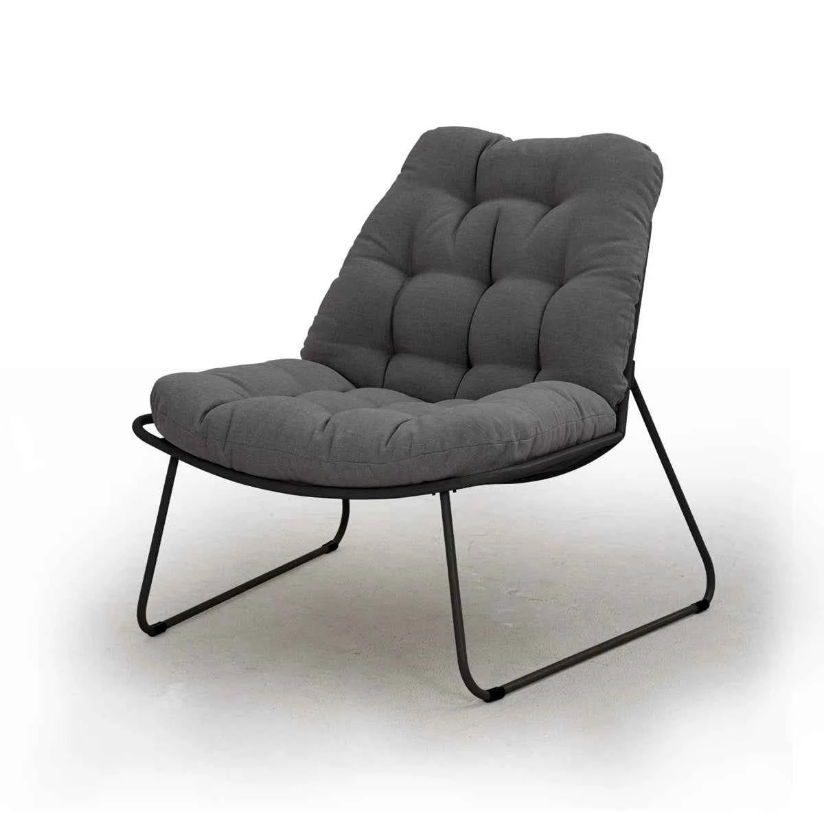 Conjunto de jardín 3 piezas: 2 sillones lounge + mesa auxiliar