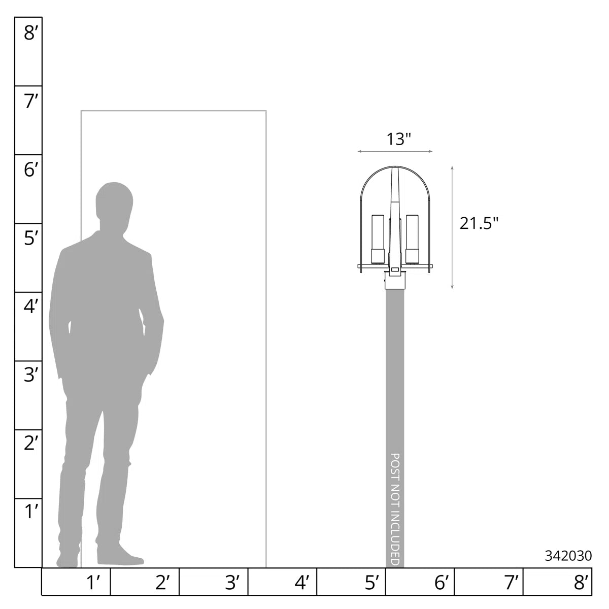 Farol exterior elegante con 4 luces - Estilo Contemporáneo - Imagen 3