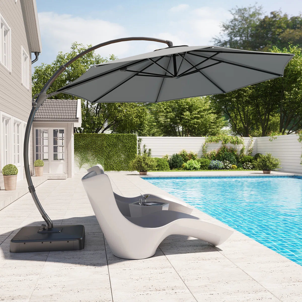 Lujoso Parasol excéntrico grande 360° - Imagen 5