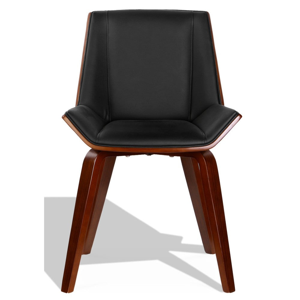 Diseño Silla nórdica de madera contrachapada con cojín de polipiel y nogal - Imagen 3