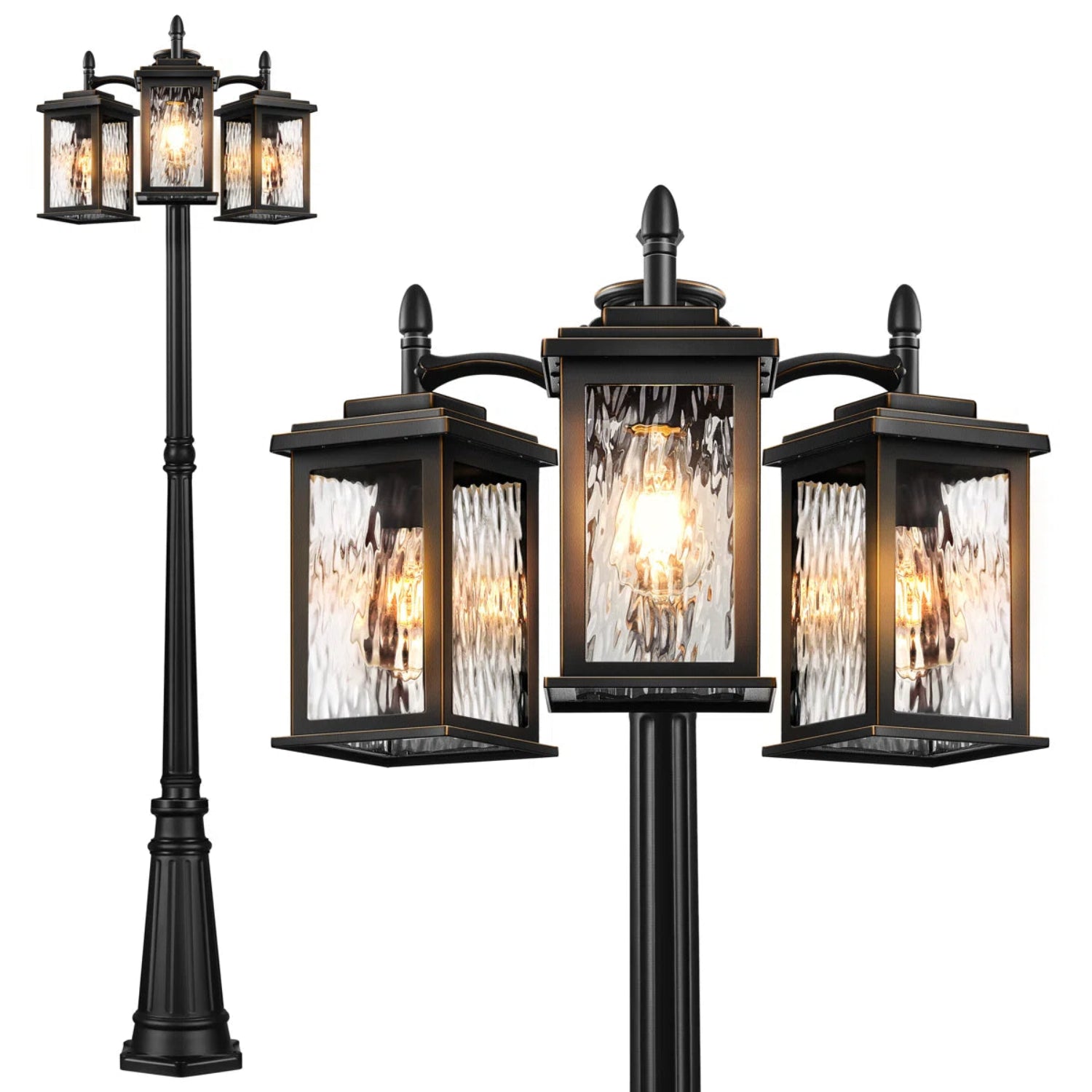 Farola exterior 3 luces